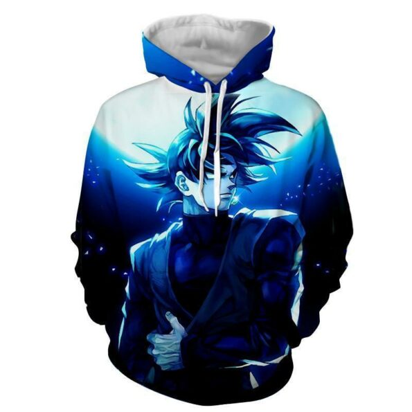 Dragon Ball Super hoodies – Black Goku 3D Hoodie – Jacket
