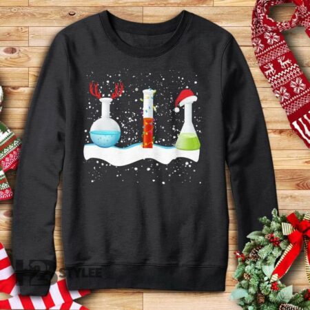 Chemistry Christmas Sweater Graphic Unisex T Shirt, Sweatshirt, Hoodie Size S – 5XL