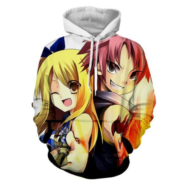 Fairy Tail Natsu Dragneel And Lucy Heartfilia 3D Hoodies