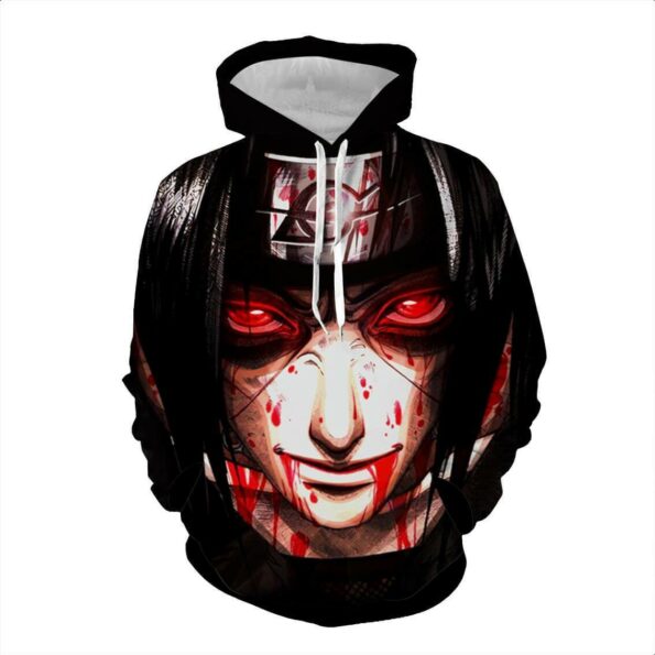 Naruto Hoodie – Itachi Uchiha Blood 3D hoodie – Jacket