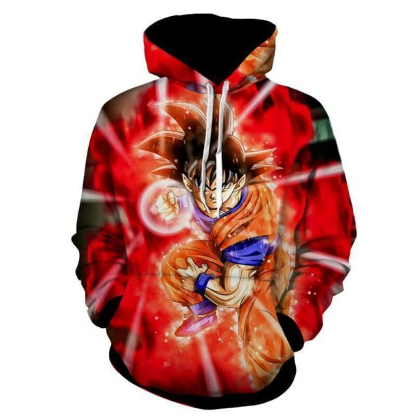 Dragon Ball Z Hoodie – Goku SSj Red Hoodie – Jacket