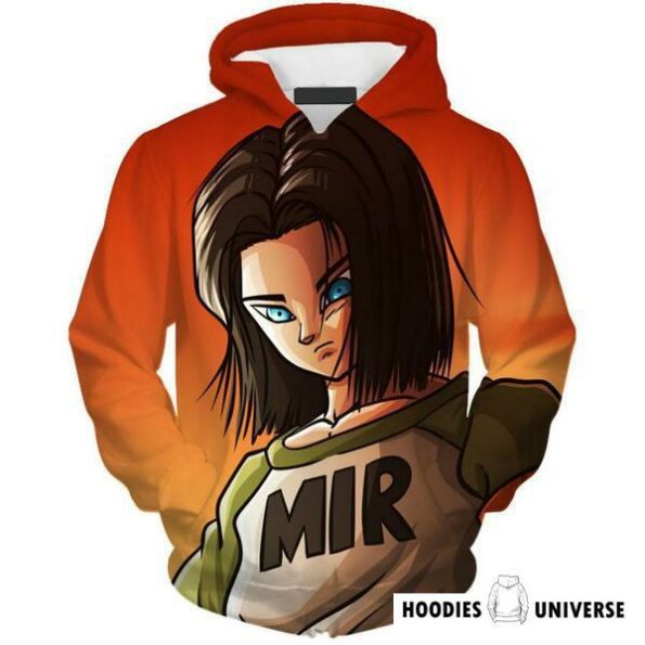 Dragon Ball Z Hoodie – ANDROID 17 3D Hoodie – Dragon Ball Z Jacket