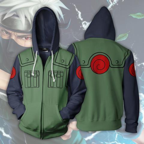 Naruto Hoodie – Kakashi Zip Up Hoodie – Jacket