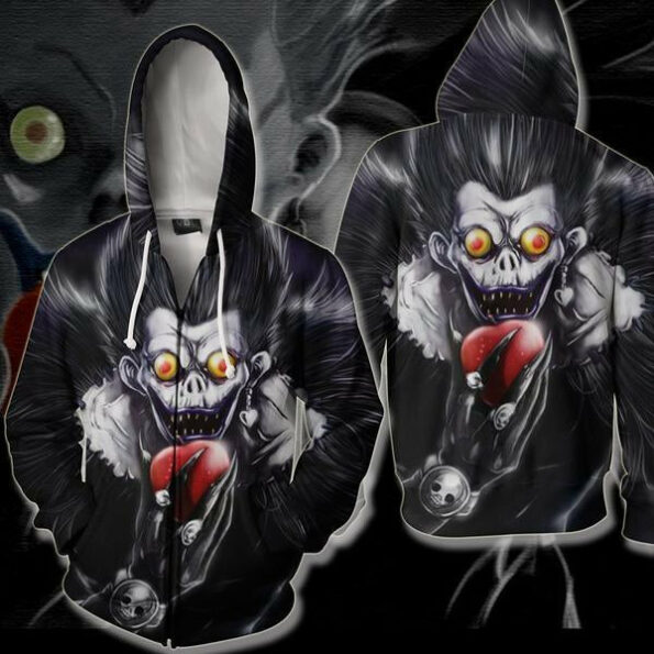 Death Note Ryuk Hoodie – Ryuk Zip Up Jacket