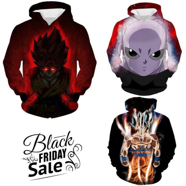 Black Friday Dragon ball Z Super Deal 9 | Three In One 3D Hoodie Package