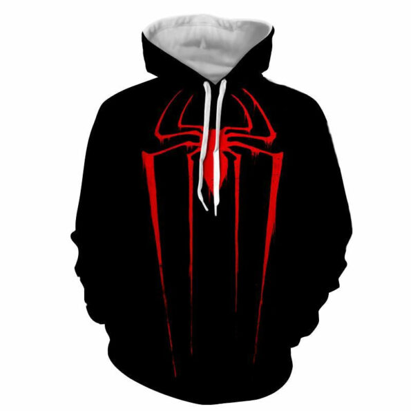 Red Spider 3D Black Hoodie – Jacket