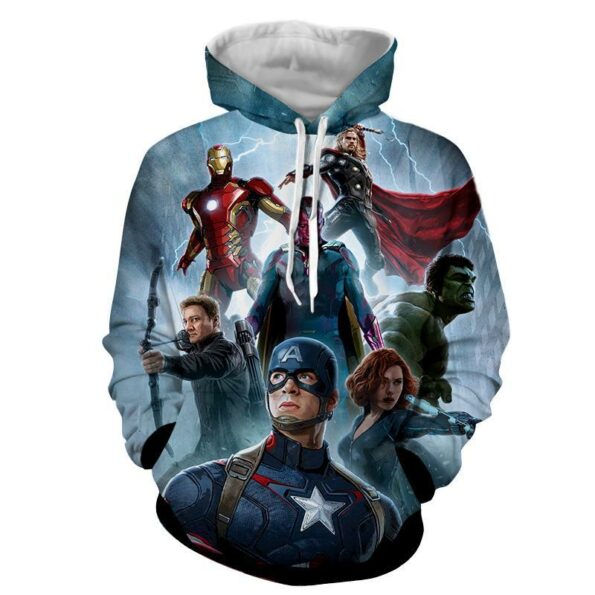 Avengers 3D Printed Hoodie / Iron Man / Captain America / Hulk & All Other