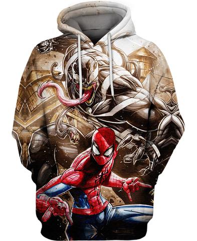 Powerful Spider Vs Monster Venom 3D Hoodie-Jacket