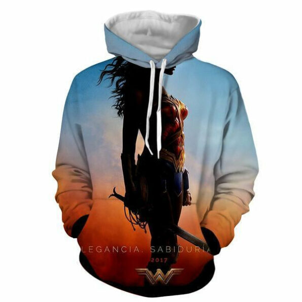 Legancia 2017 Wonder Woman 3D Hoodie – Wonder Women Clothing – Jacket