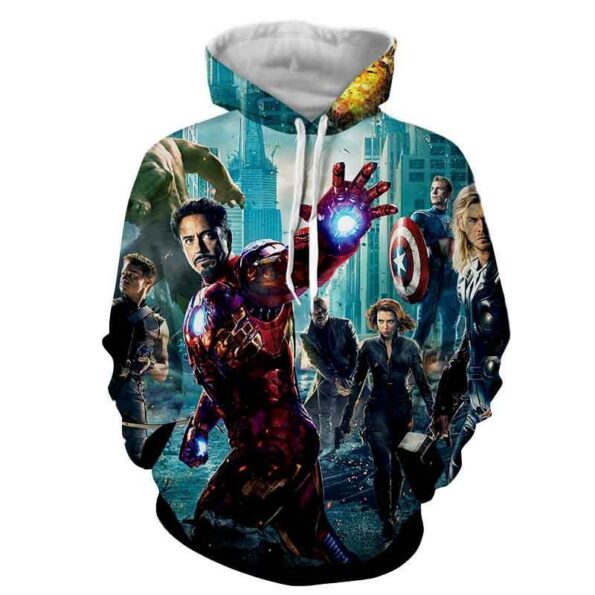 Avengers 3D Printed Hoodie  / Iron Man / Captain America / Wonder Women