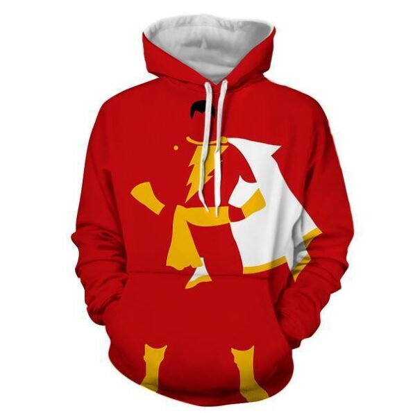 Red and Yellow Shazam 3D Hoodie – Jacket