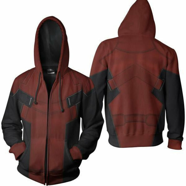 Deadpool Hoodie – Deadpool Zip Up – Deadpool Jacket