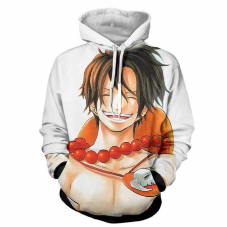 Ace Smiling 3D Hoodie – Jacket – One Piece