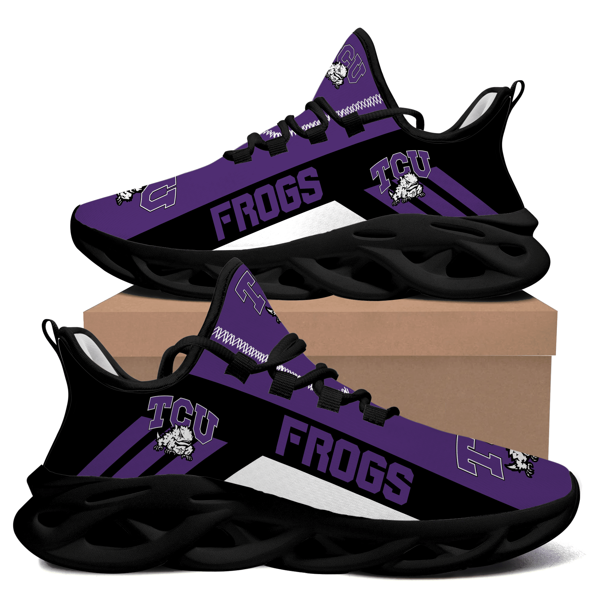 Tcu Horned Frogs Logo Max Soul Shoes