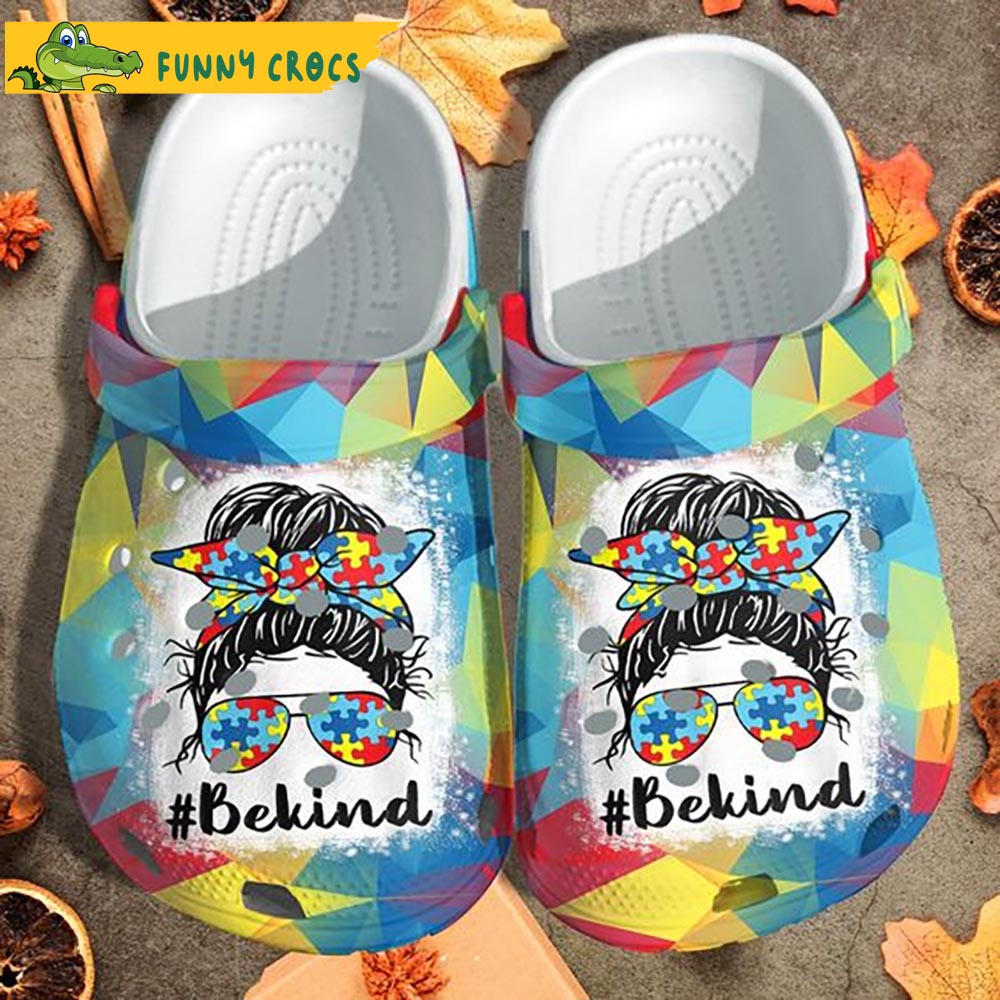 #BeKind Autism Crocs Clog Shoes