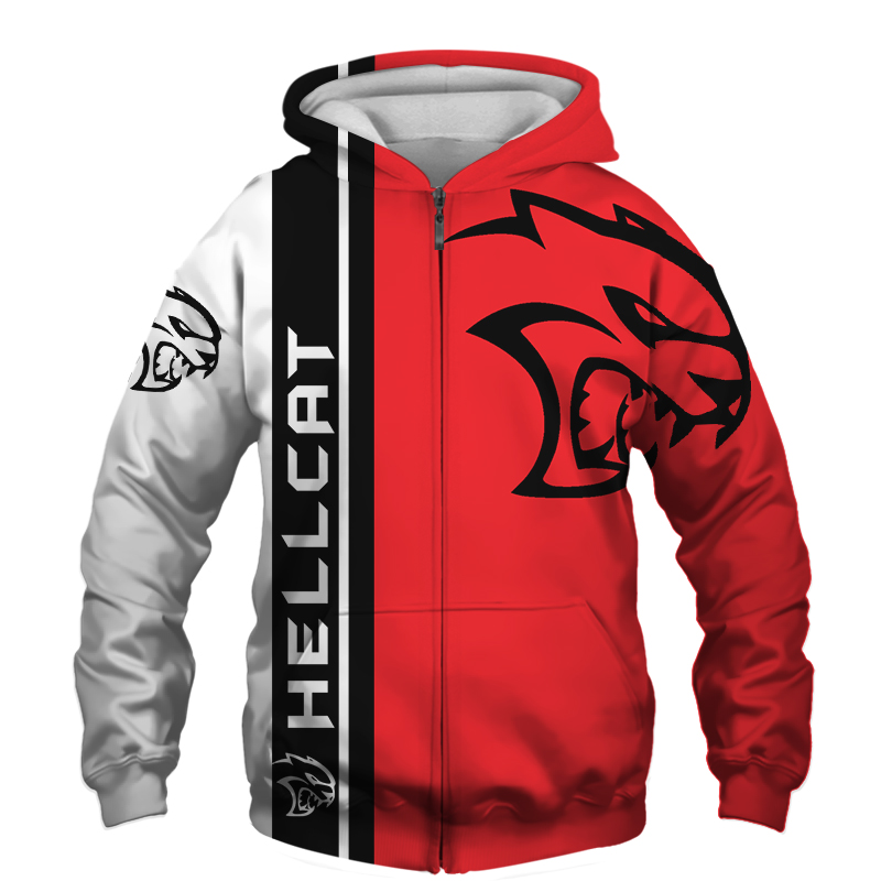 3D Full Print Hellcat T-Shirt Hoodie Apparel For Men And Women