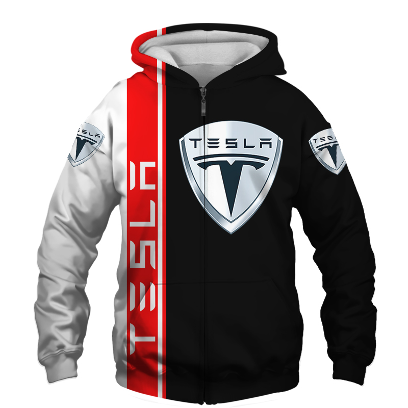 3D Full Print Tesla T-Shirt Hoodie Apparel