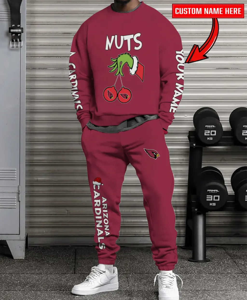 Arizona Cardinals Christmas Collection Sweatshirt And Sweatpants Combo