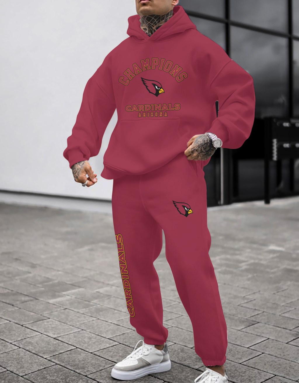 Arizona Cardinals Pullover Hoodie And Sweatpants Set