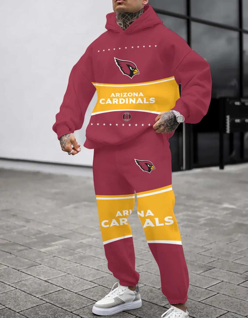 Arizona Cardinals Pullover Hoodie And Sweatpants Set