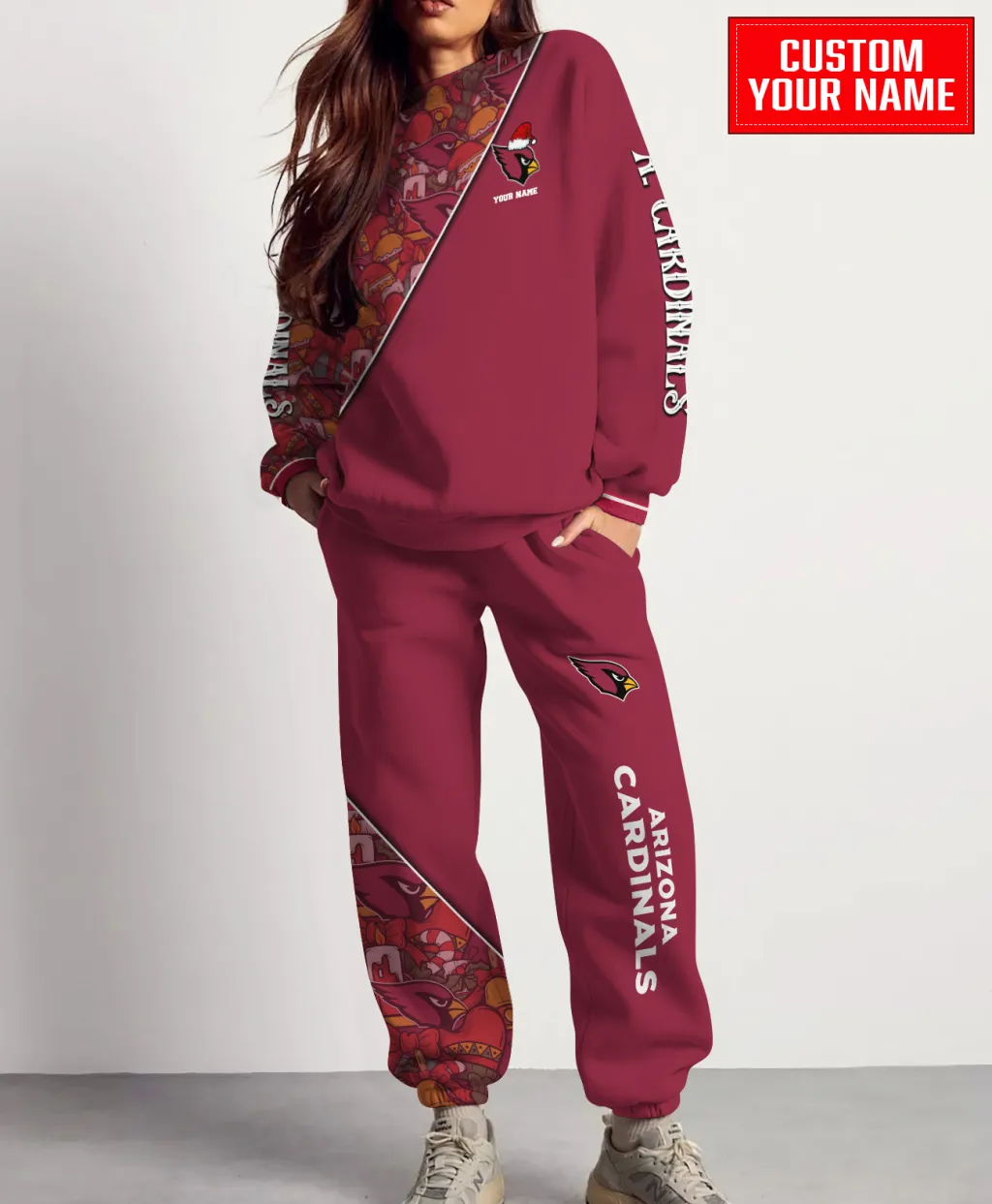 Arizona Cardinals Unisex Christmas Sweatshirt & Sweatpants Set