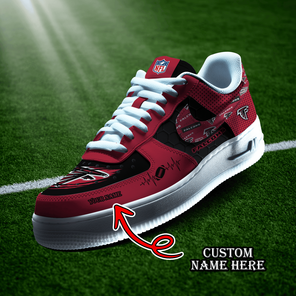 Atlanta Falcons Custom Af1-1 Logo Pattern Sneakers