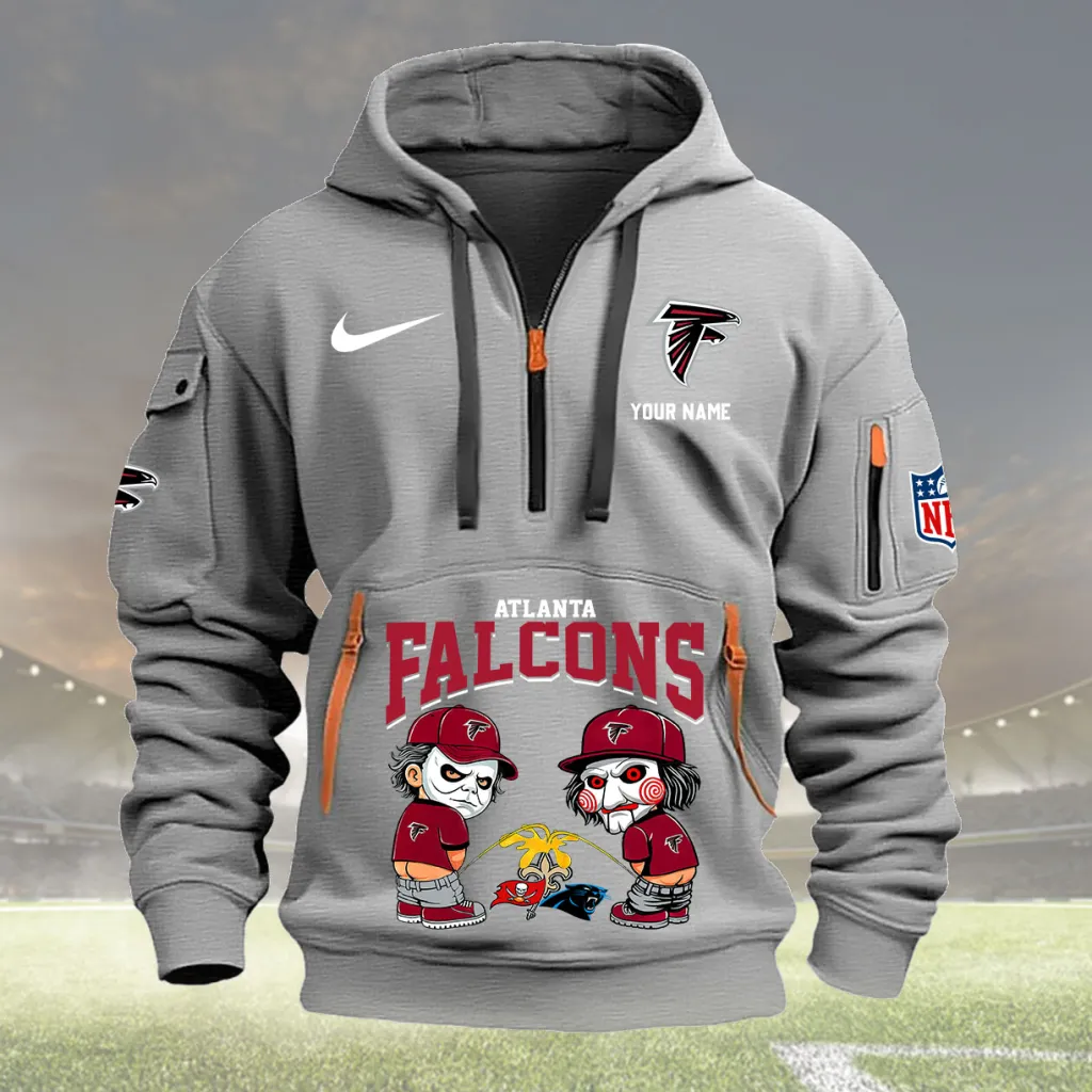 Atlanta Falcons Custom Quarter Zip Hoodie