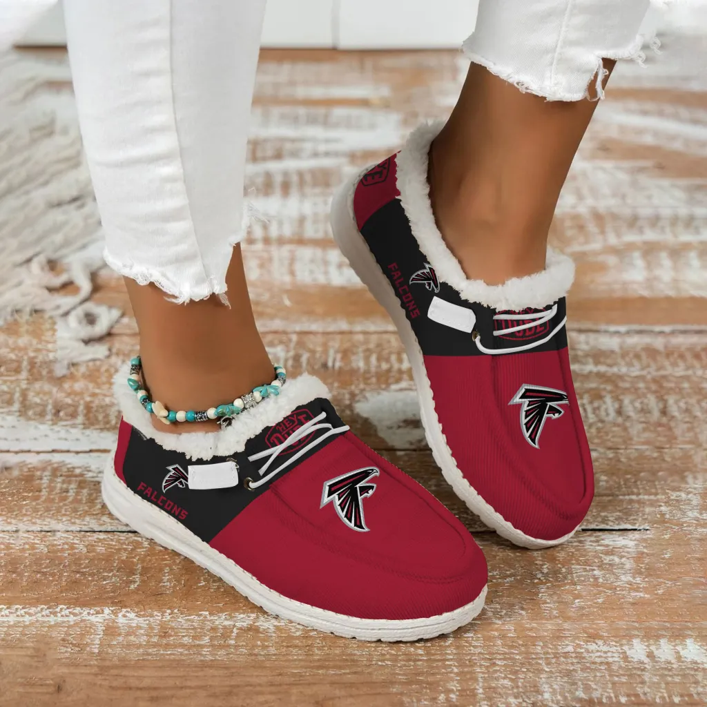 Atlanta Falcons Fuzzy Winter Shoes For Men And Women