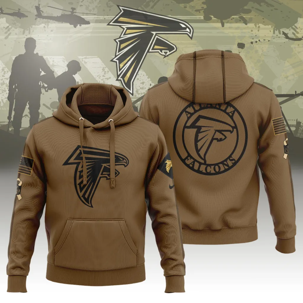 Atlanta Falcons Limited Edition Brown Veterans Hoodie