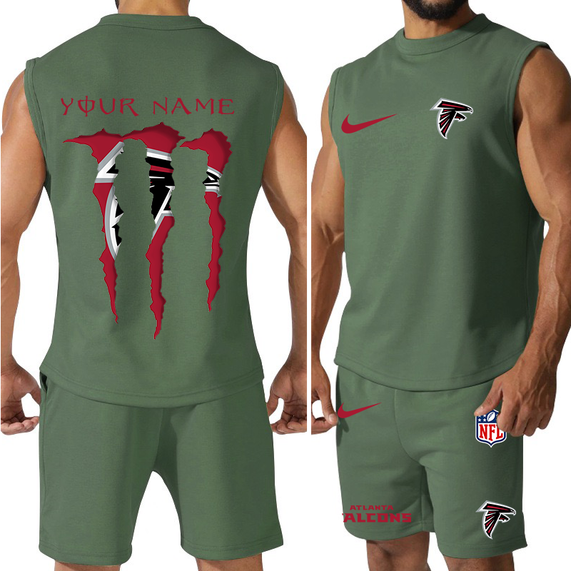 Atlanta Falcons Men’s Colorful Combo Jersey Tank Top And Shorts Set