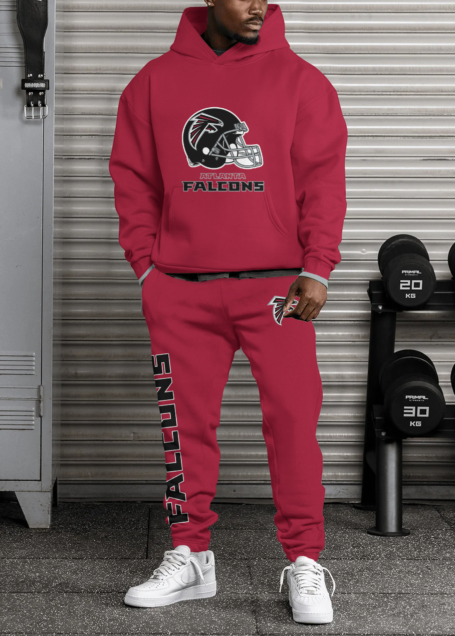 Atlanta Falcons Pullover Hoodie And Sweatpants Combo Set