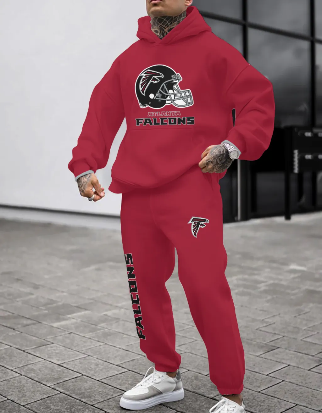 Atlanta Falcons Pullover Hoodie And Sweatpants Combo Set