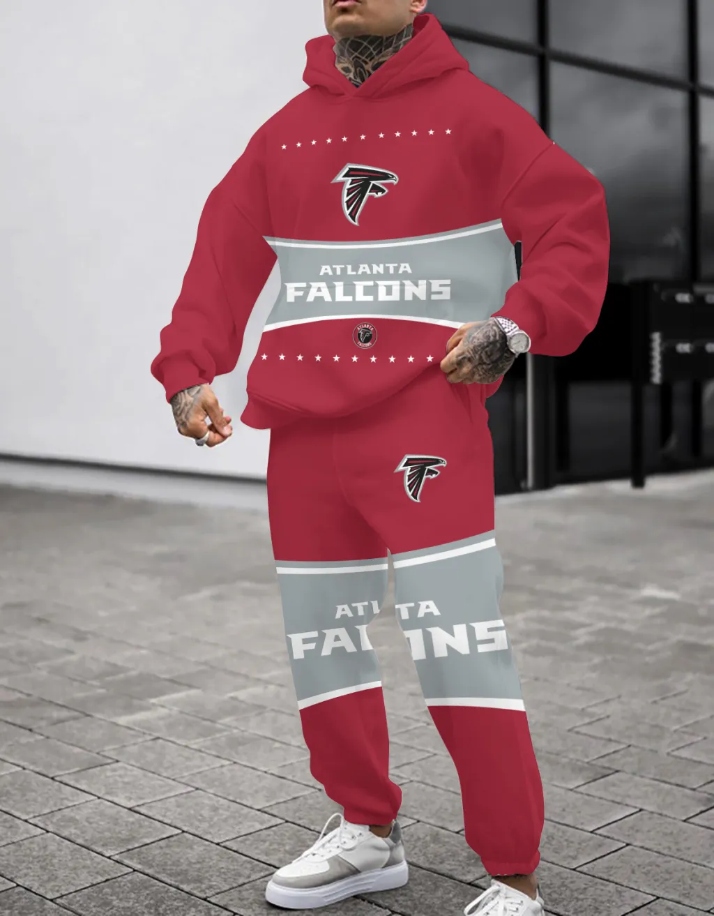 Atlanta Falcons Pullover Hoodie And Sweatpants Set