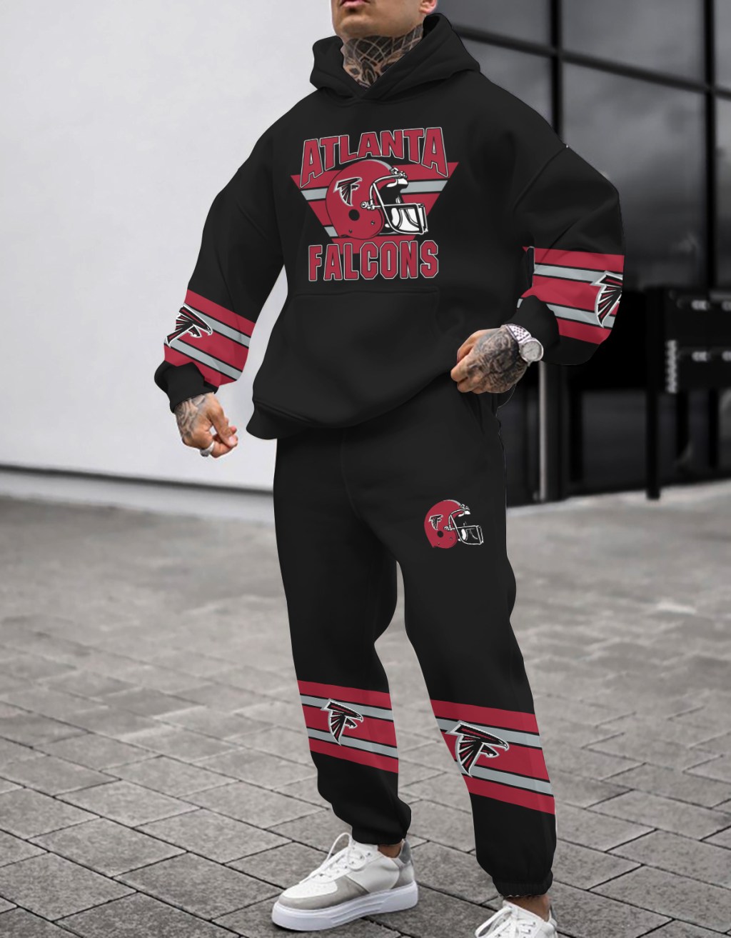 Atlanta Falcons Pullover Hoodie And Sweatpants Set