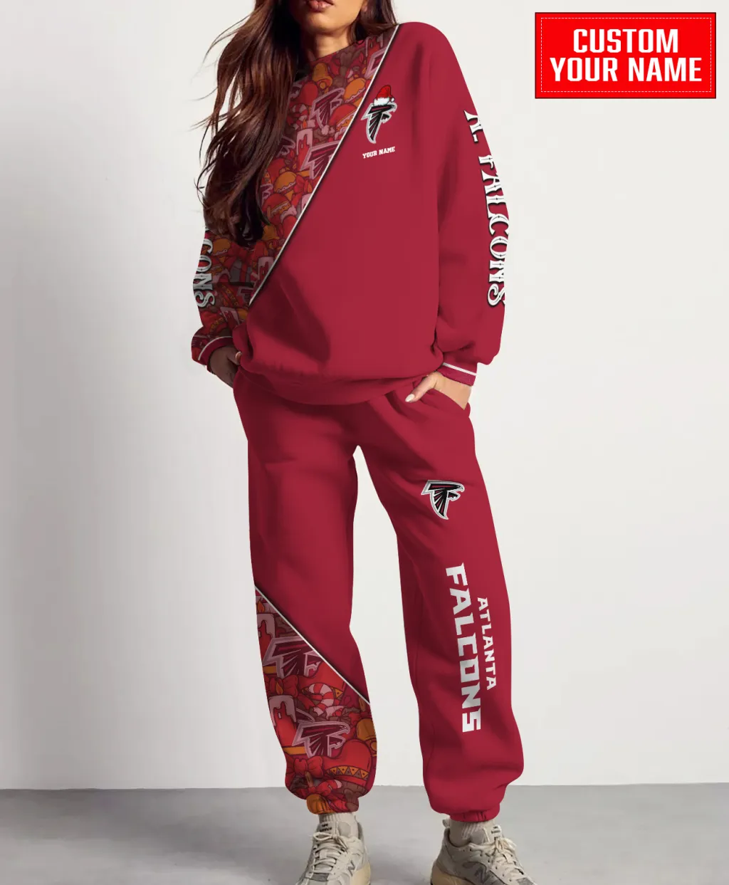 Atlanta Falcons Unisex Christmas Sweatshirt & Sweatpants Set