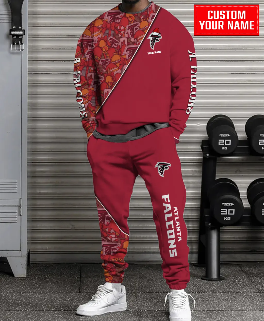 Atlanta Falcons Unisex Christmas Sweatshirt & Sweatpants Set