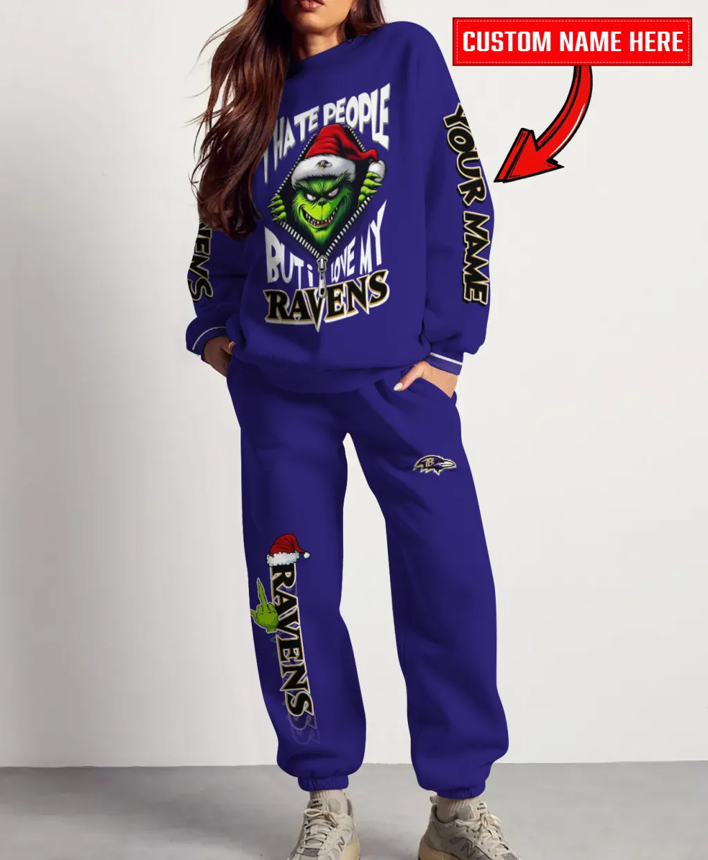 Baltimore Ravens Christmas Collection Unisex Sweatshirt & Sweatpants