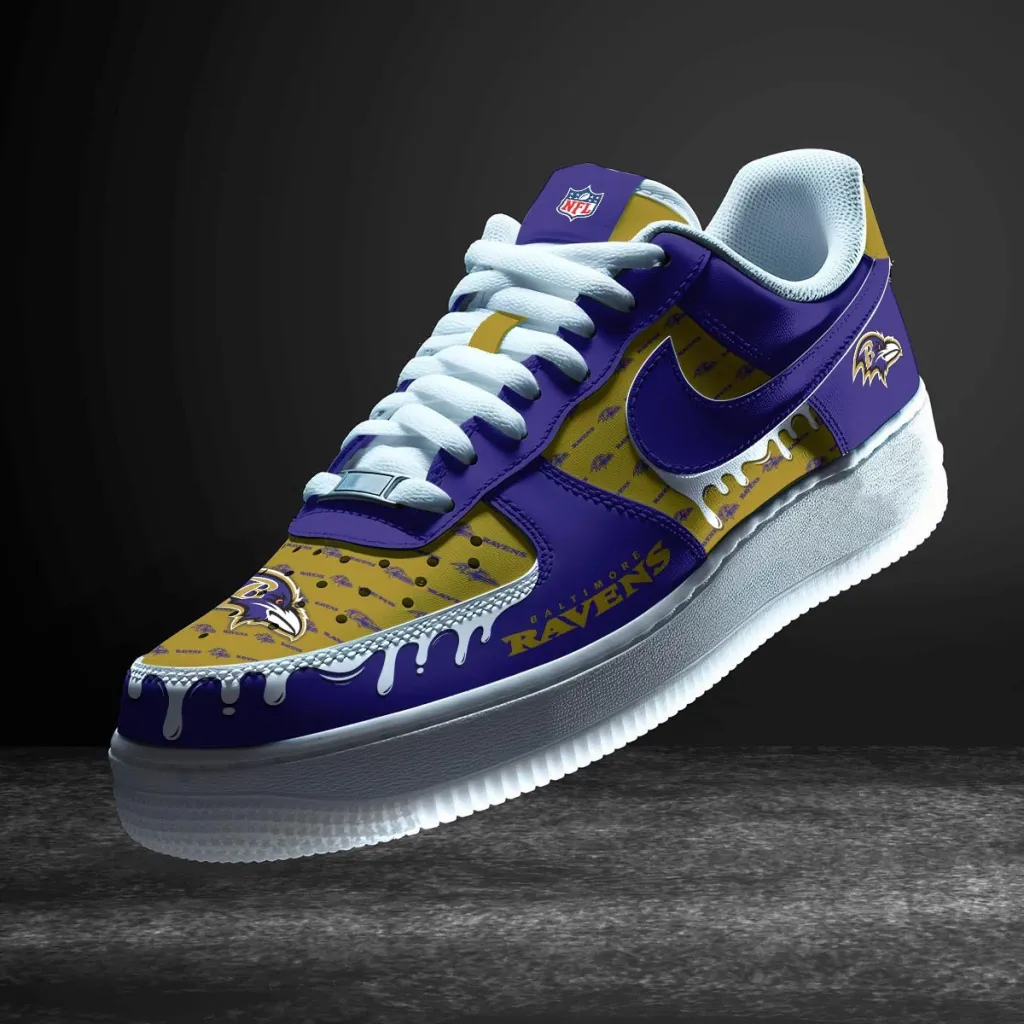 Baltimore Ravens Custom Af1 Sneakers