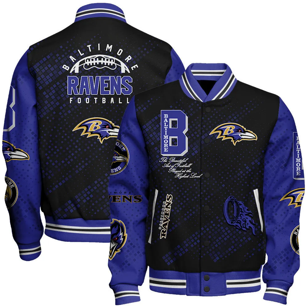 Baltimore Ravens Football Unisex Varsity Jacket