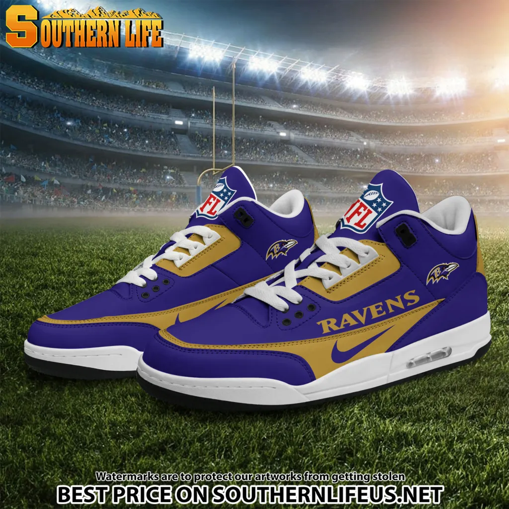 Baltimore Ravens Jd3 New Football Sneakers For Men