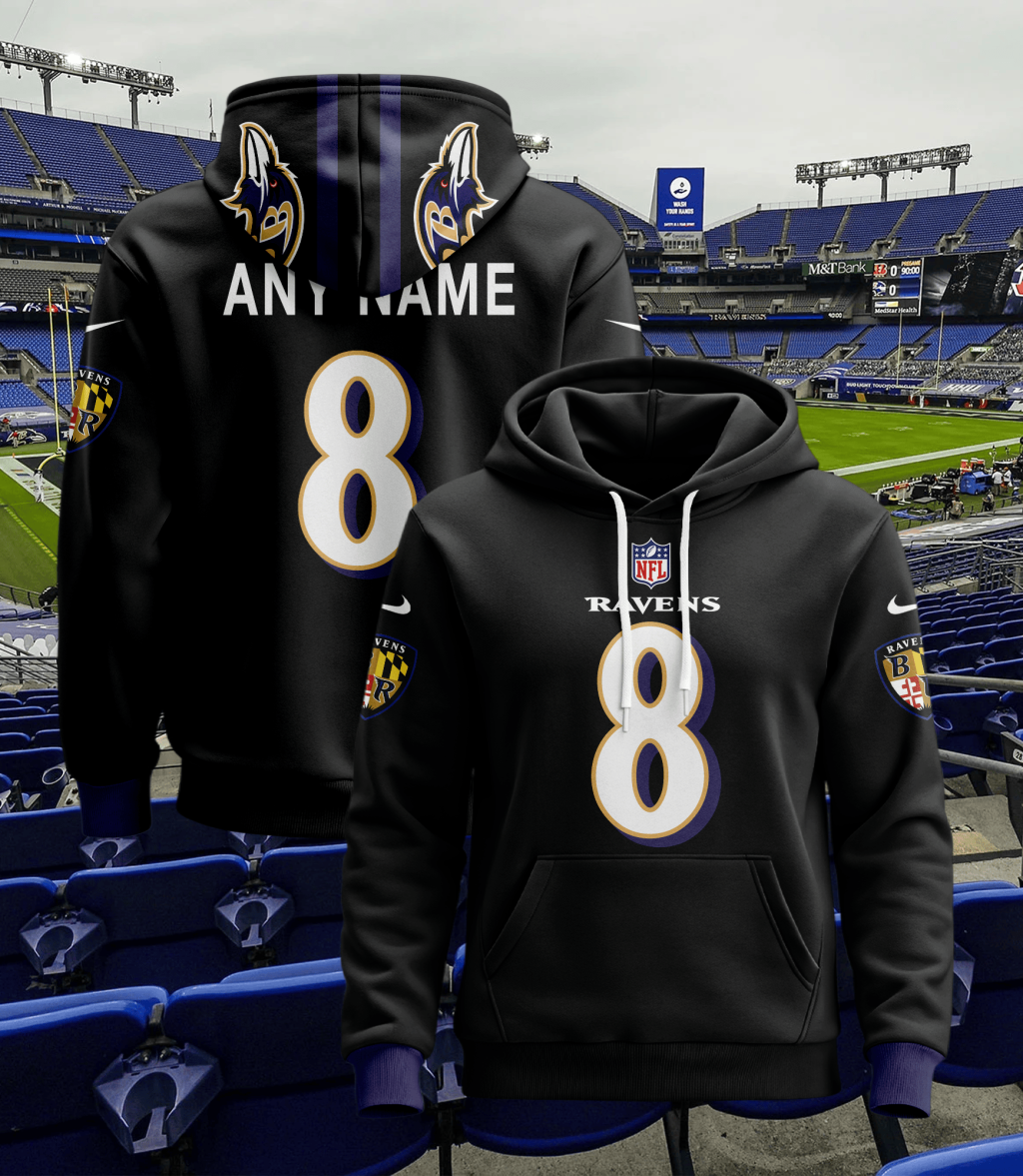 Baltimore Ravens Personalized Football Hoodie Style Jersey