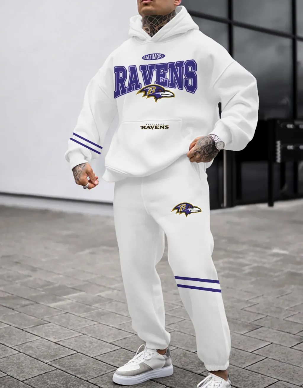 Baltimore Ravens Pullover Hoodie And Sweatpants Set