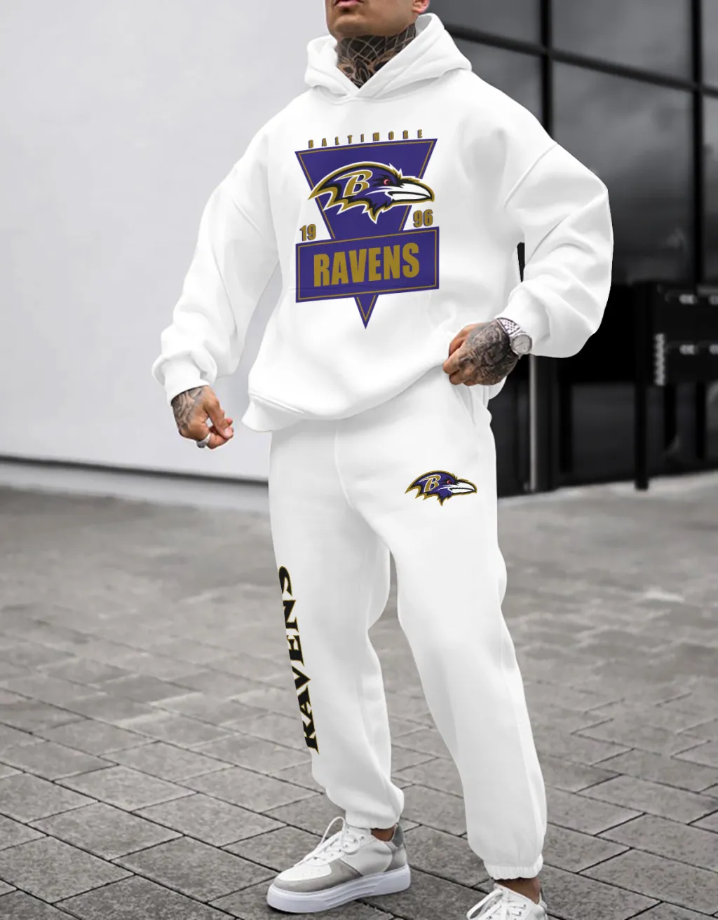 Baltimore Ravens Pullover Hoodie And Sweatpants Set