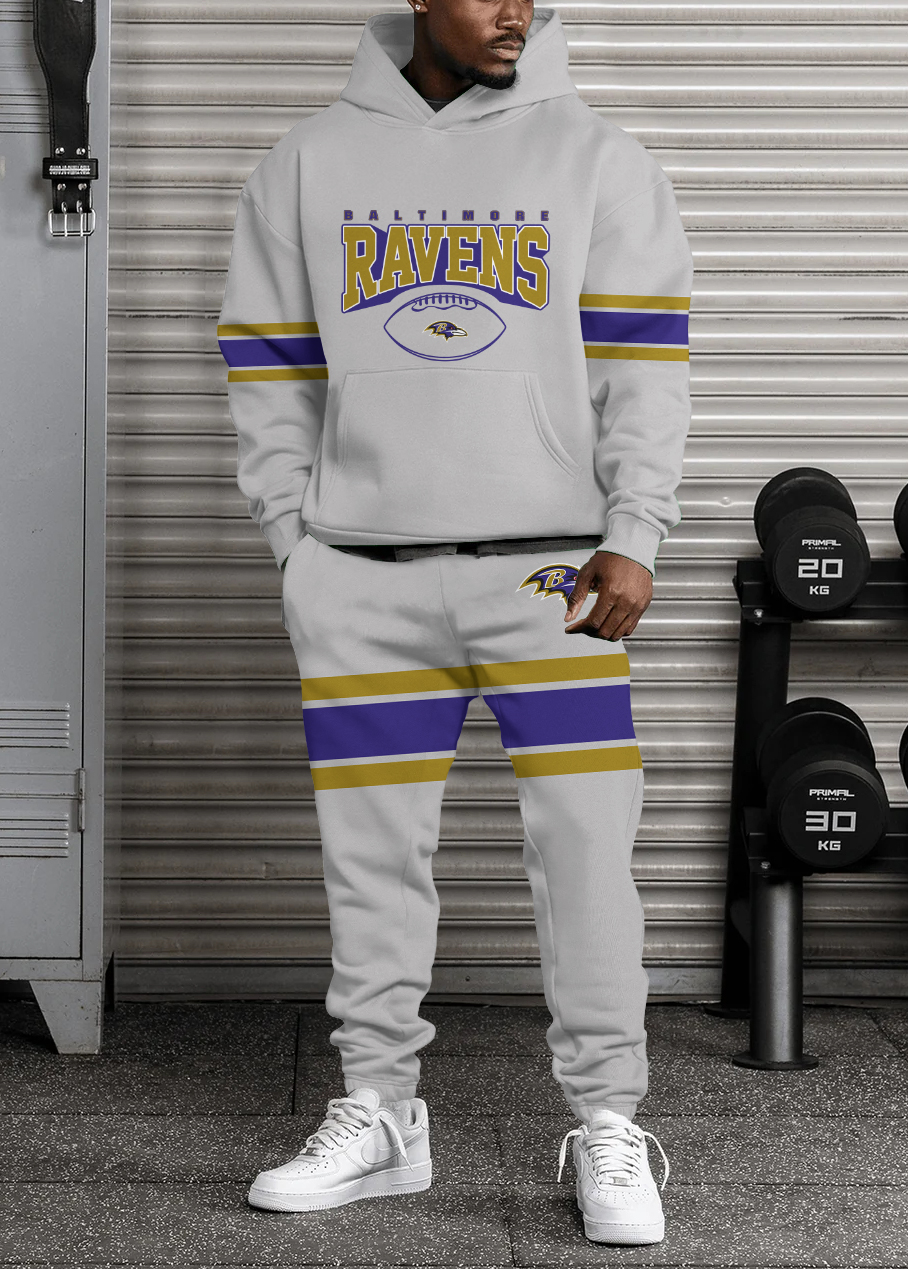 Baltimore Ravens Pullover Hoodie And Sweatpants Set