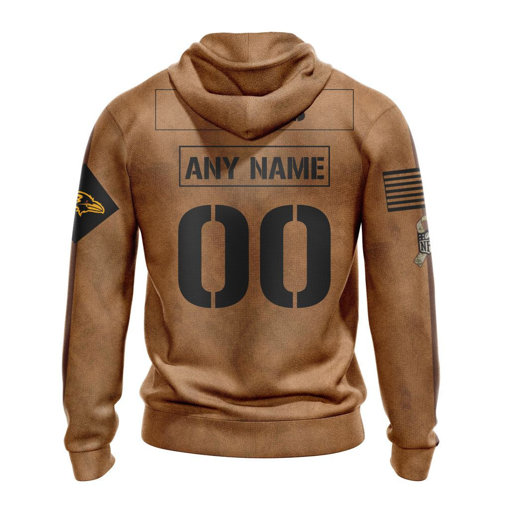 Baltimore Ravens Salute To Service Club Hoodie – Personalized Edition