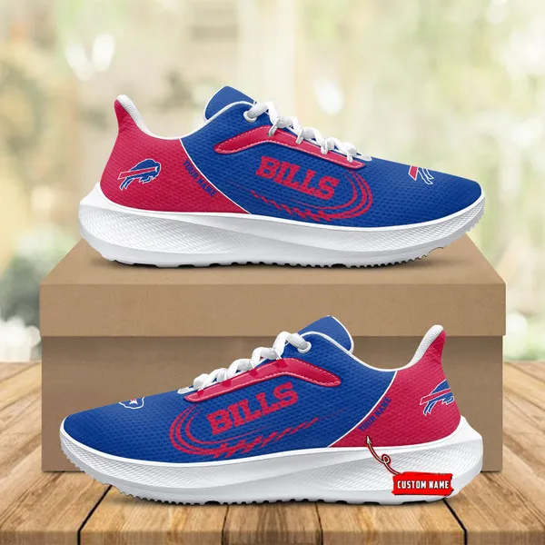 Buffalo Bills Lightweight Running Shoes With Patch Decor