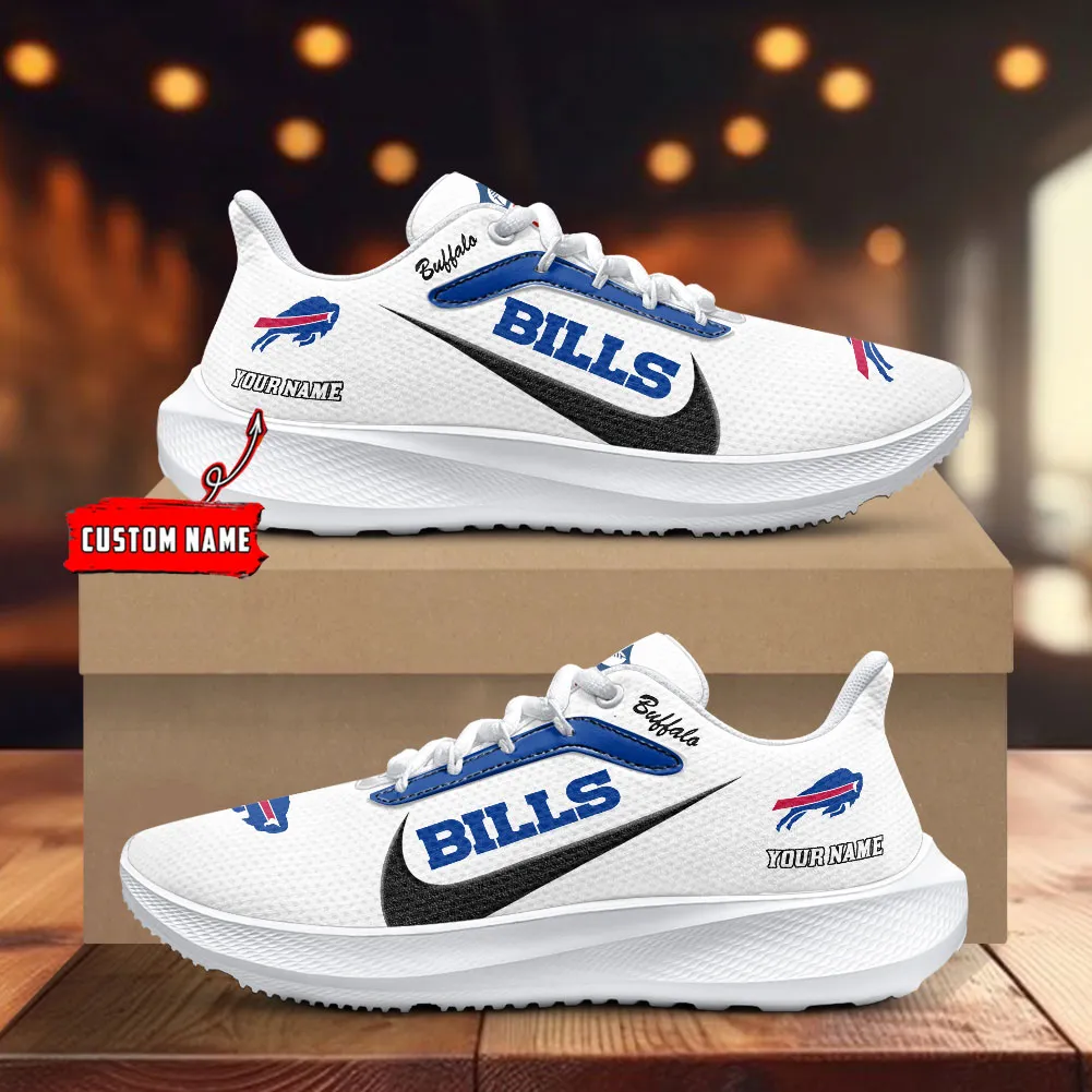 Buffalo Bills Lightweight Running Shoes With Patch Decor