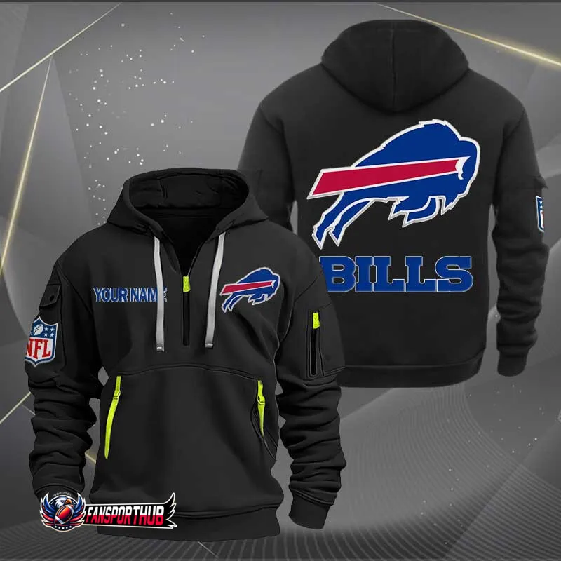 Buffalo Bills Limited Edition Personalized Quarter Zip Hoodie