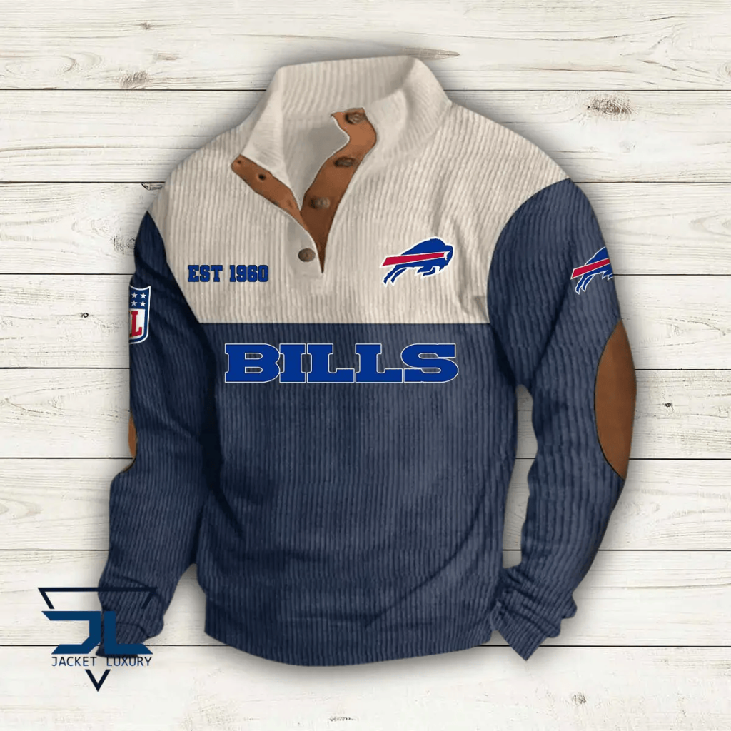 Buffalo Bills Stand Collar Colorful Sweatshirt