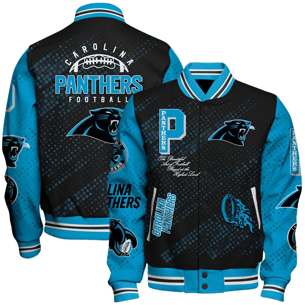 Carolina Panthers Football Unisex Varsity Jacket